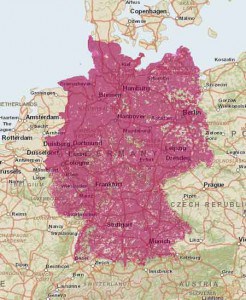 Netzabdeckung T-Mobile 3G-4G